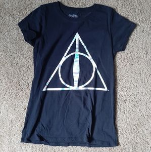 Harry potter deathly Hallows holographic tshirt